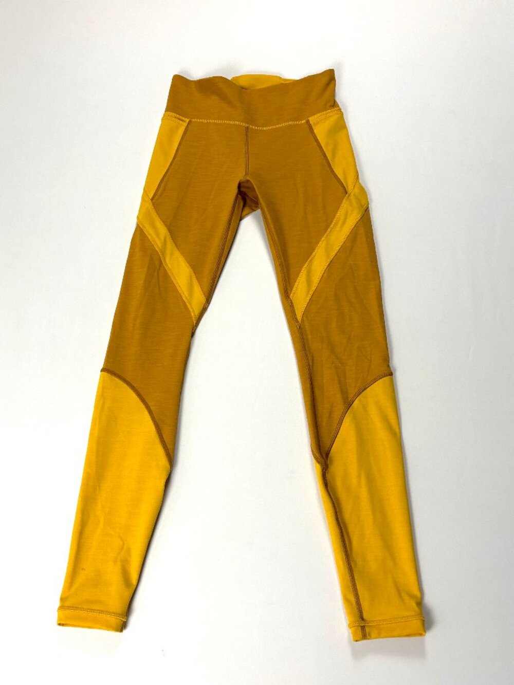 Lululemon Womens Early Extension Leggings Fools Gold Yellow Sz 6 High Rise